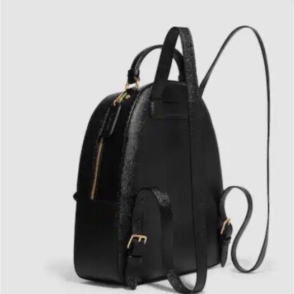 New w/Tags Coach Crossgrain Leather Jordyn Backpack GOLD/BLACK Below $428 Retail - Picture 4 of 5